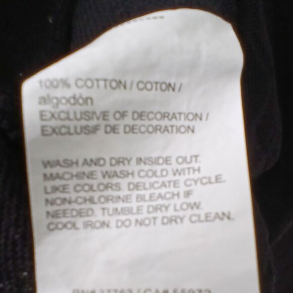 Perry Ellis Short Sleeve Knit Polo Golf Shirt Black Size Large - Picture 4 of 5